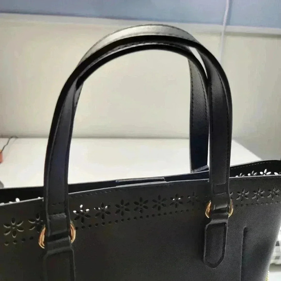 Nanette Lepore Bag In A Bag Black Blair Bag Satchel Bucket Shoulder Handbag - Picture 14 of 14